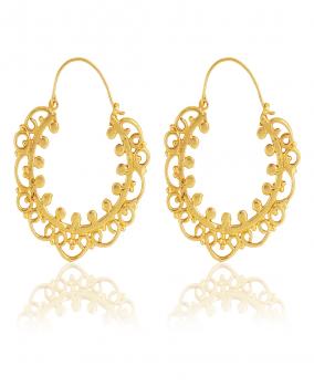 Handmade Nickel Free Gold Plated High Fashion Designer Ethnic Earring